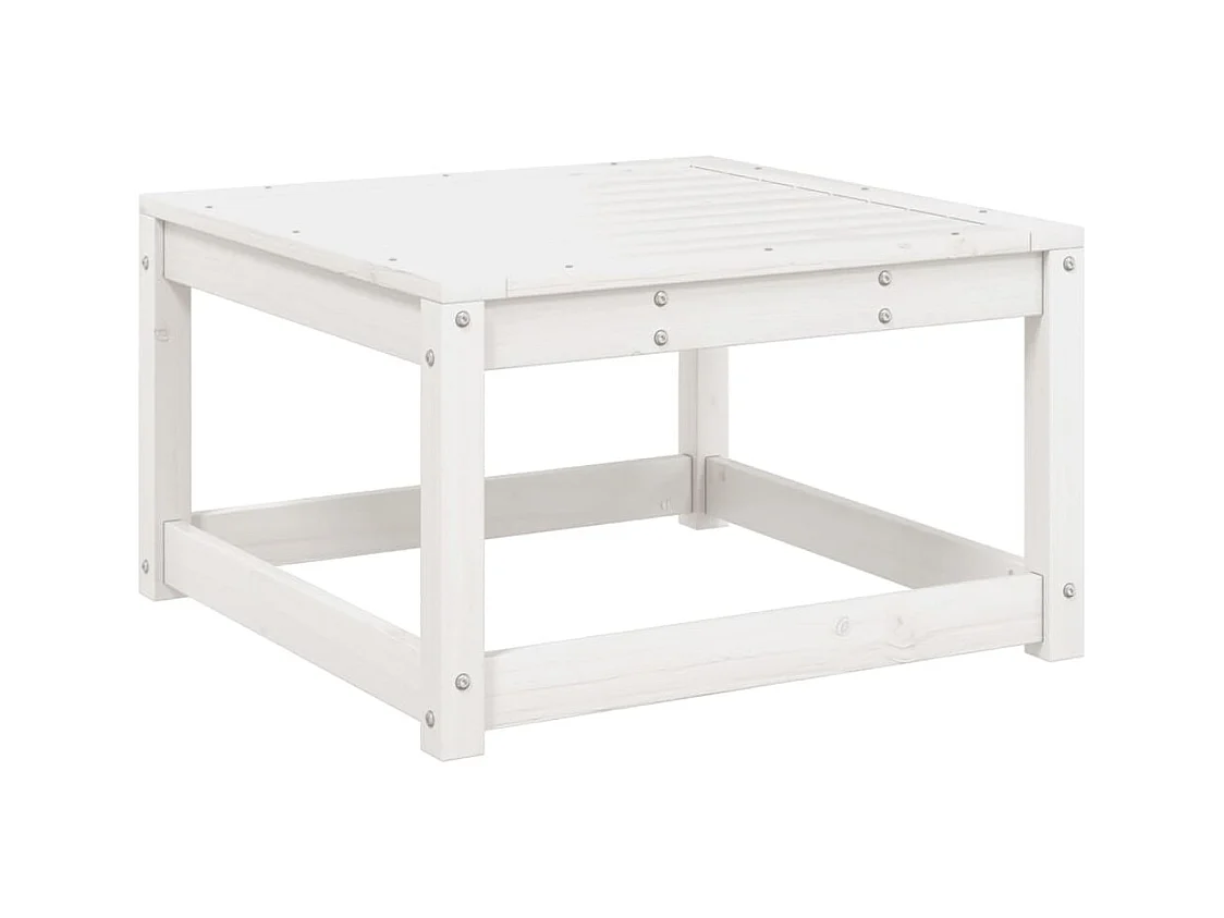 8-delige Loungeset massief grenenhout wit