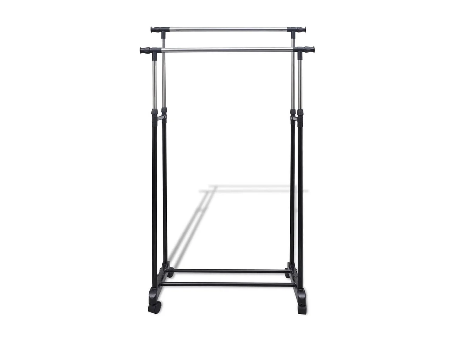 Porte-manteaux réglables 2 pcs 2 rails d'accrochage