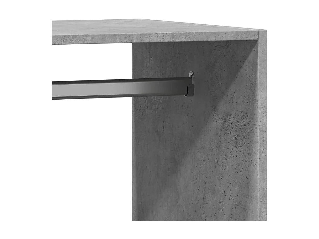 Armadio grigio cemento 77x48x102 cm in multistrato