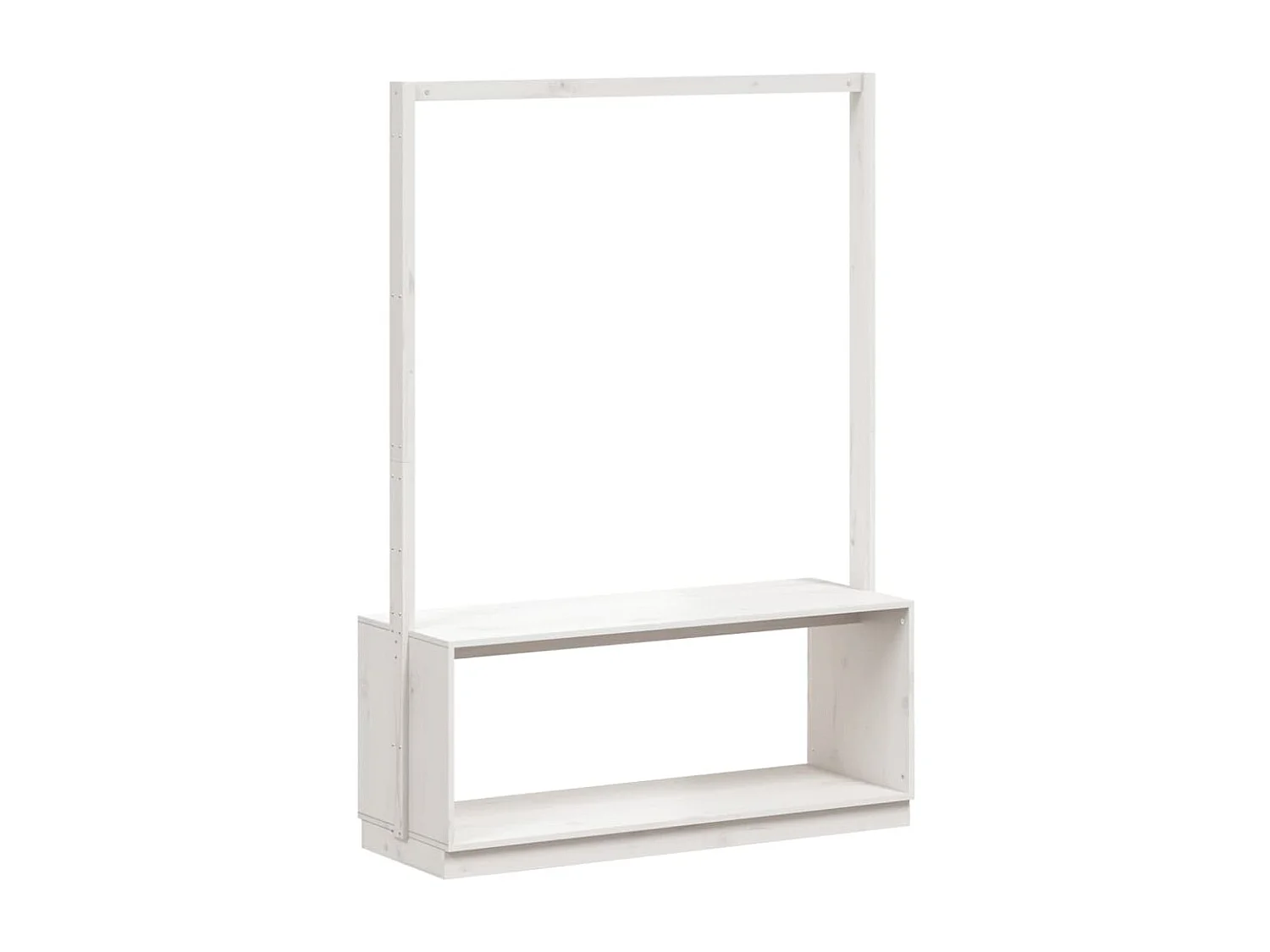 Porte-vêtements et rangement des chaussures bois massif de pin