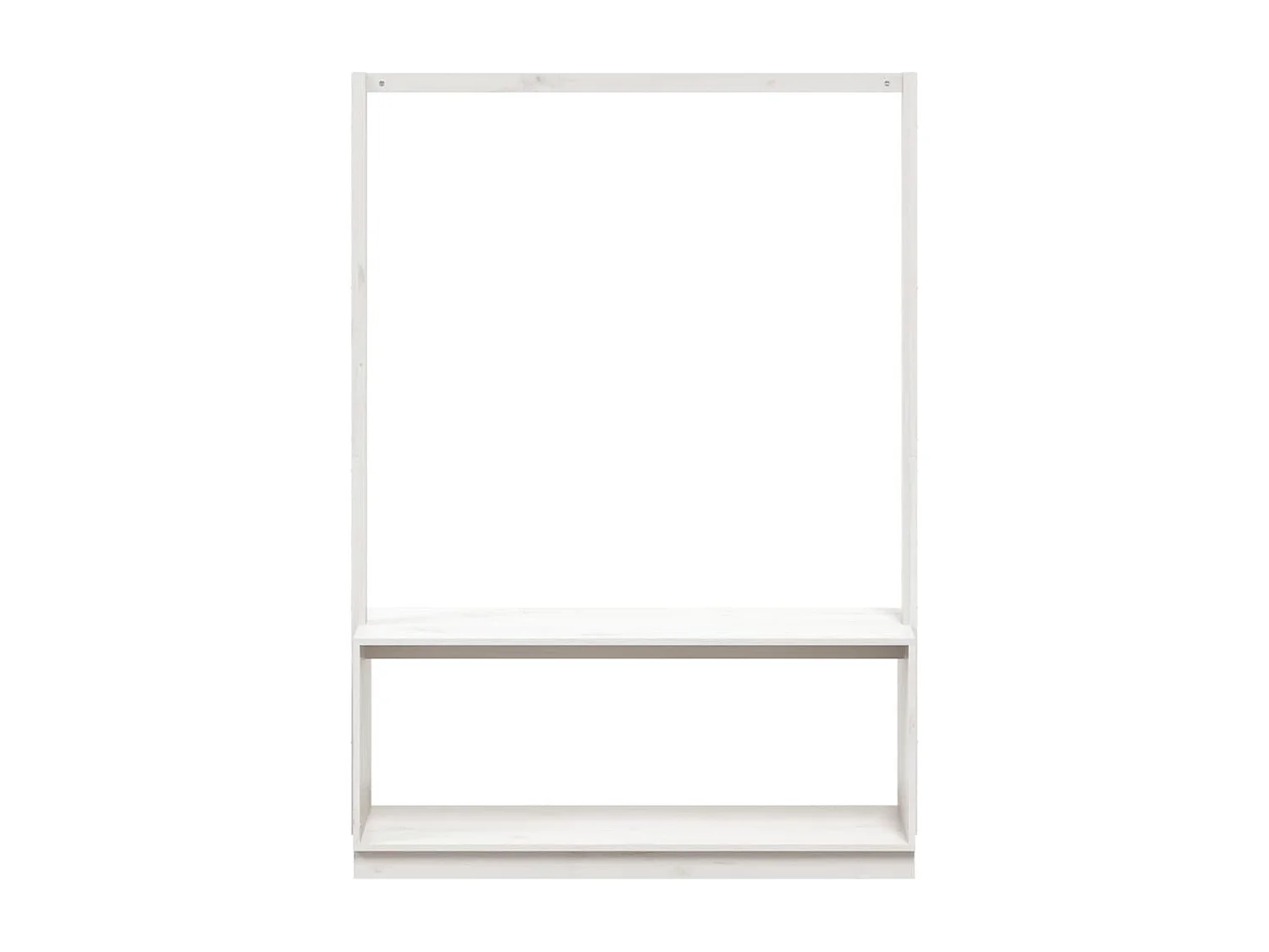 Porte-vêtements et rangement des chaussures bois massif de pin