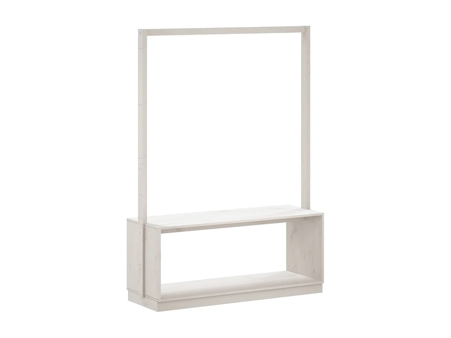 Porte-vêtements et rangement des chaussures bois massif de pin