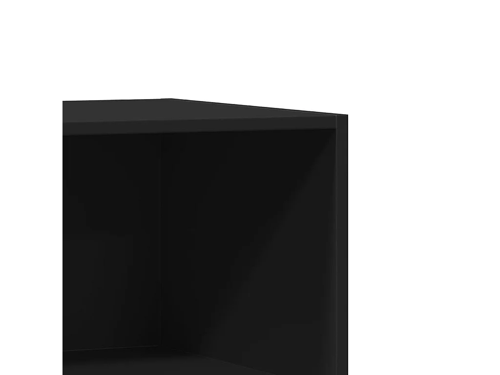 Garde-robe noir 77x48x102 cm bois d'ingénierie