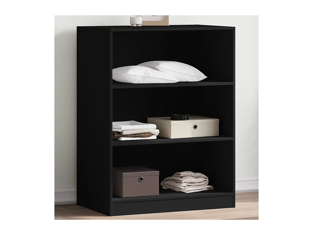 Garde-robe noir 77x48x102 cm bois d'ingénierie