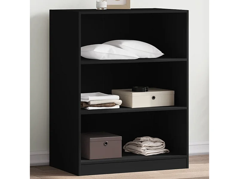 Garde-robe noir 77x48x102 cm bois d'ingénierie