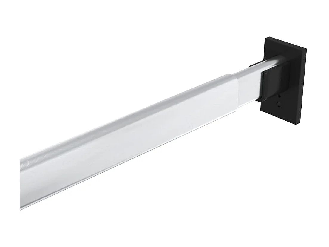 Rails de garde-robe télescopiques 4 pcs Argenté 58-100 cm