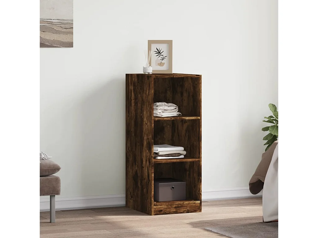 Gerookt eiken kledingkast 48x41x102 cm samengesteld hout