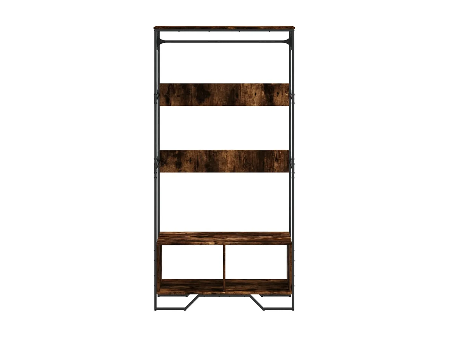 Schrank aus geräucherter Eiche, 90 x 50 x 180 cm, Holzwerkstoff