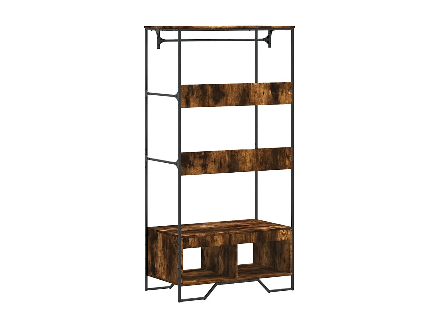 Schrank aus geräucherter Eiche, 90 x 50 x 180 cm, Holzwerkstoff