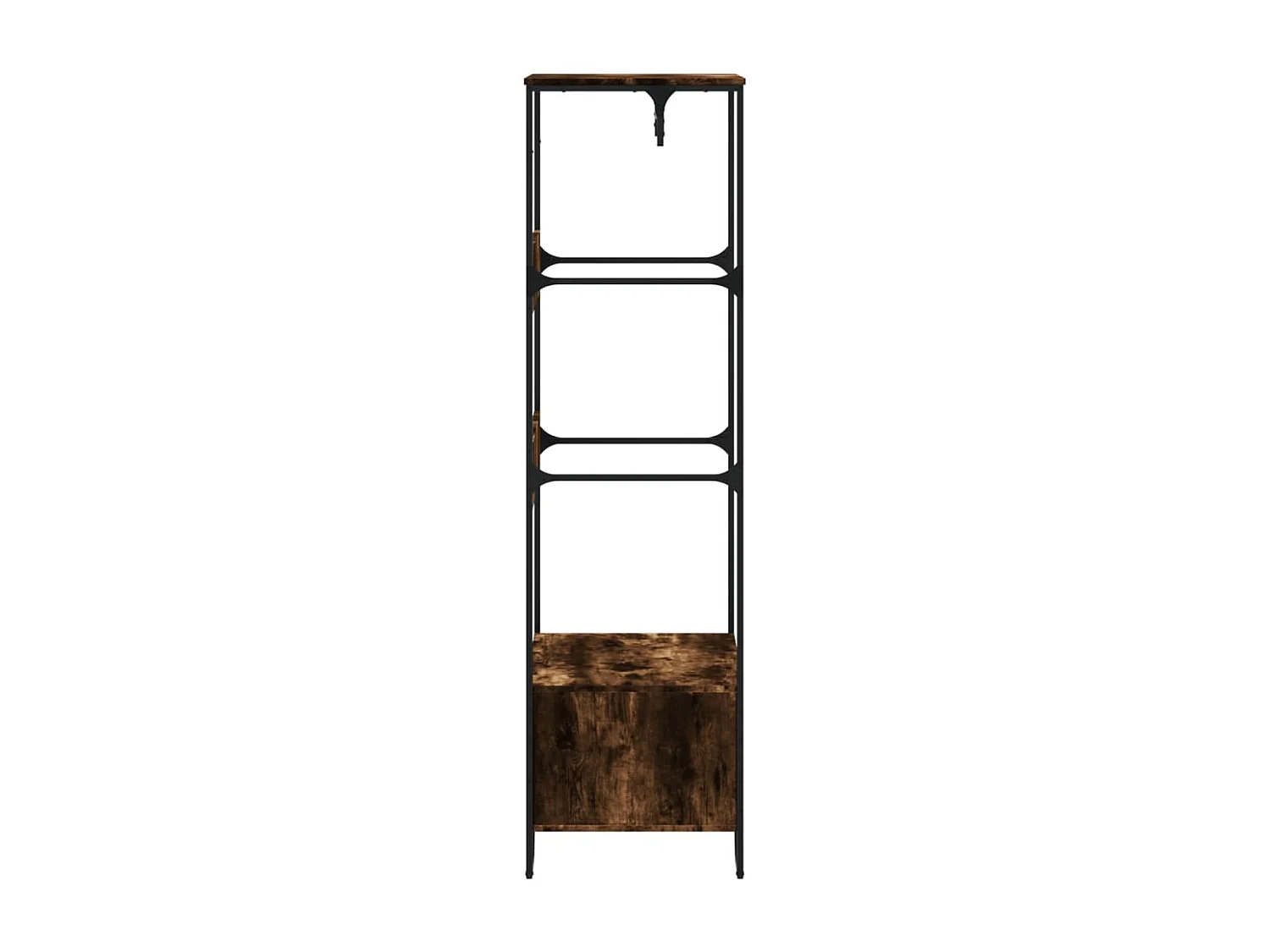 Armoire chêne fumé 90x50x180 cm bois d'ingénierie