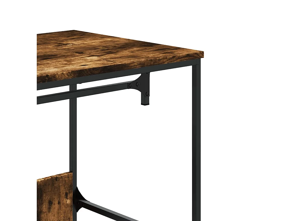 Armoire chêne fumé 90x50x180 cm bois d'ingénierie