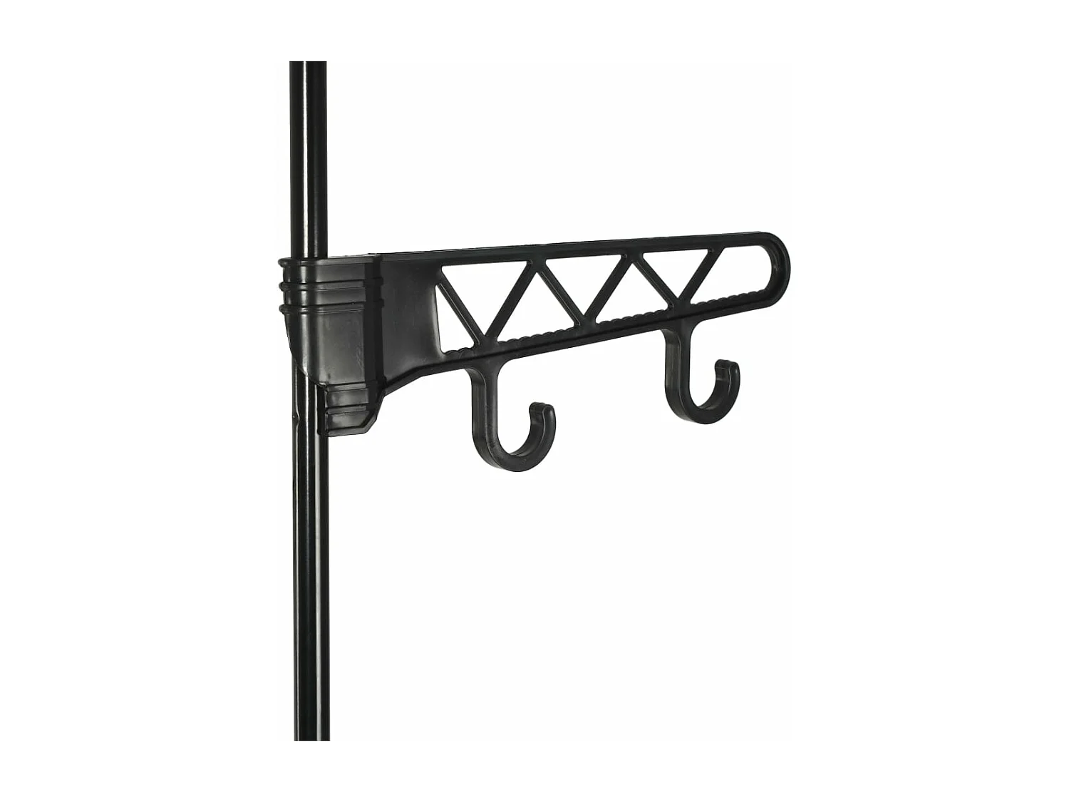 Porte-vêtements Acier et tissu non-tissé 55x28,5x175 cm Noir