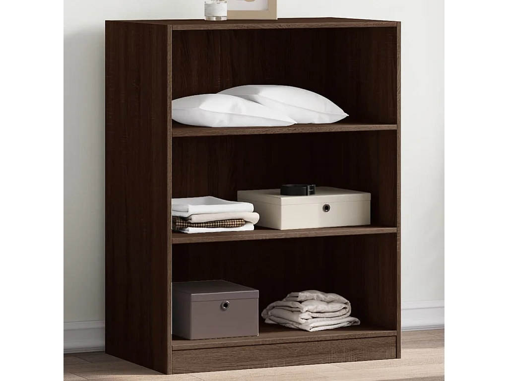 Bruin eiken kledingkast 77x48x102 cm samengesteld hout