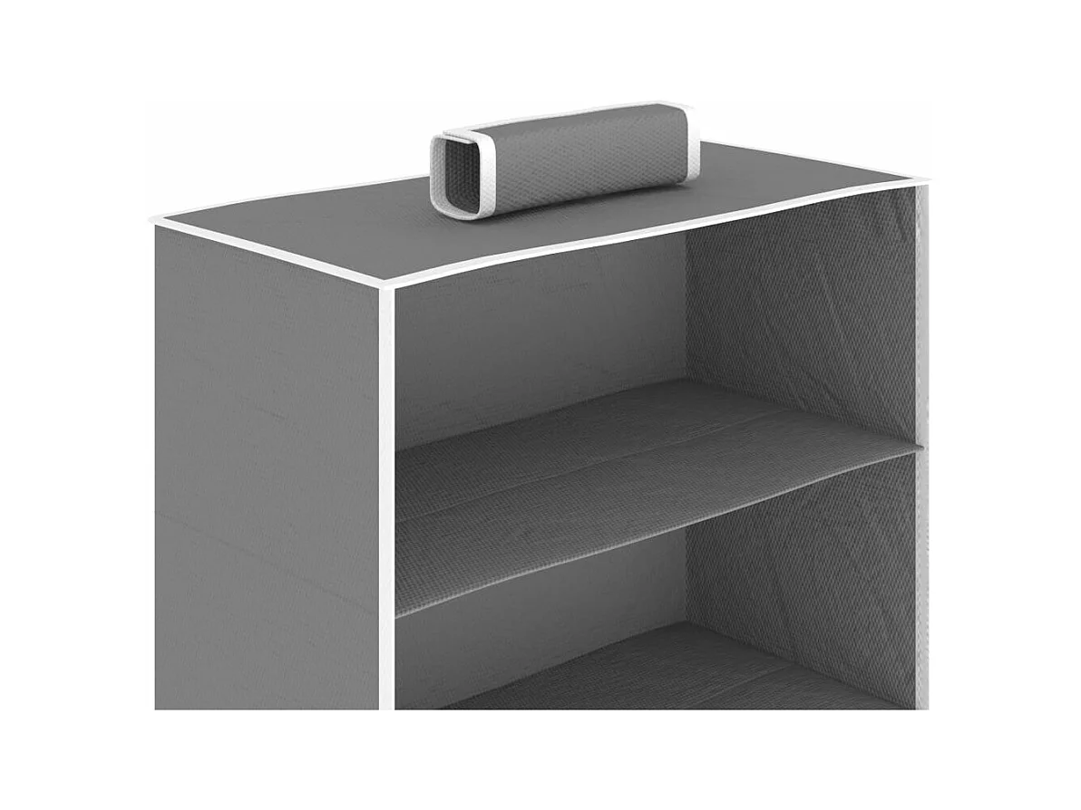 Étagères suspendues de rangement 2 pcs 10 niveaux Tissu