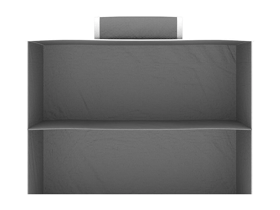 Hangende opbergplanken 2 stuks 10 niveaus Stof