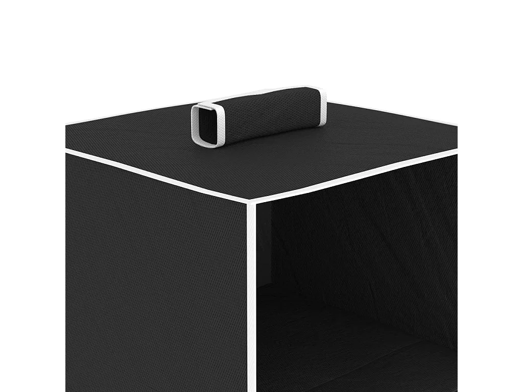 Étagères suspendues de rangement 2 pcs 4 niveaux Tissu