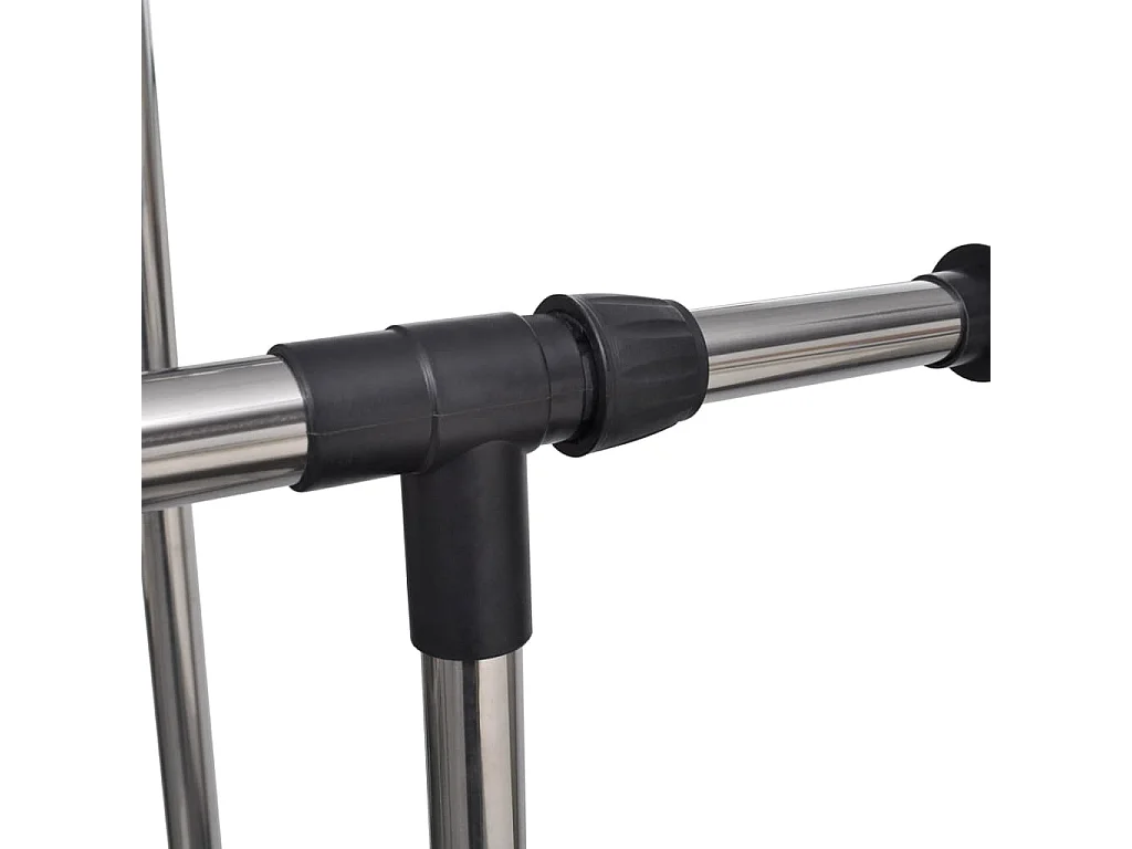 Port-manteau réglable 4 roulettes 2 rails d'accrochage