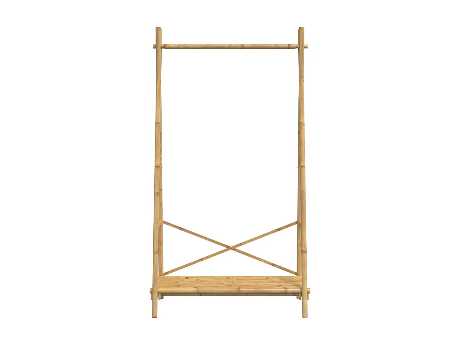 Kleiderständer mit Ablage 102x50x190 cm Bambus