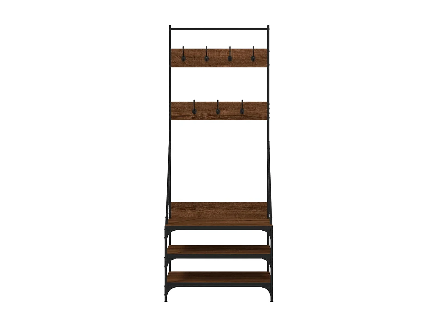 Appendiabiti e portascarpe rovere marrone