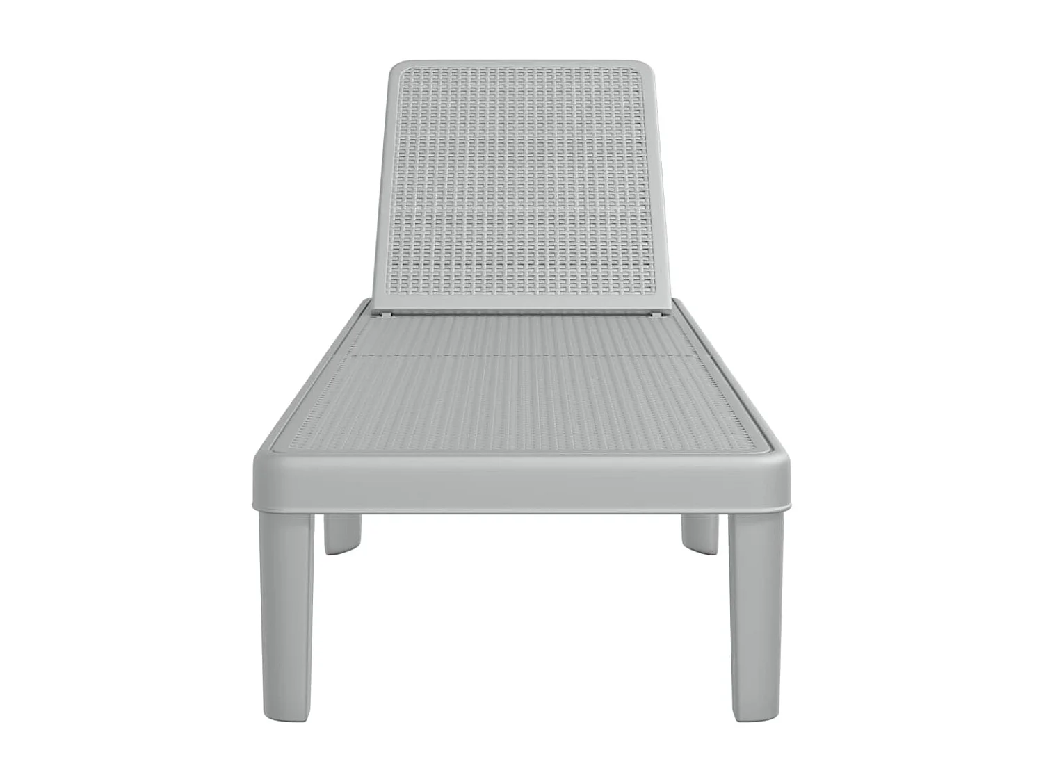 Chaise longue réglable en hauteur à 4 positions polypropylène