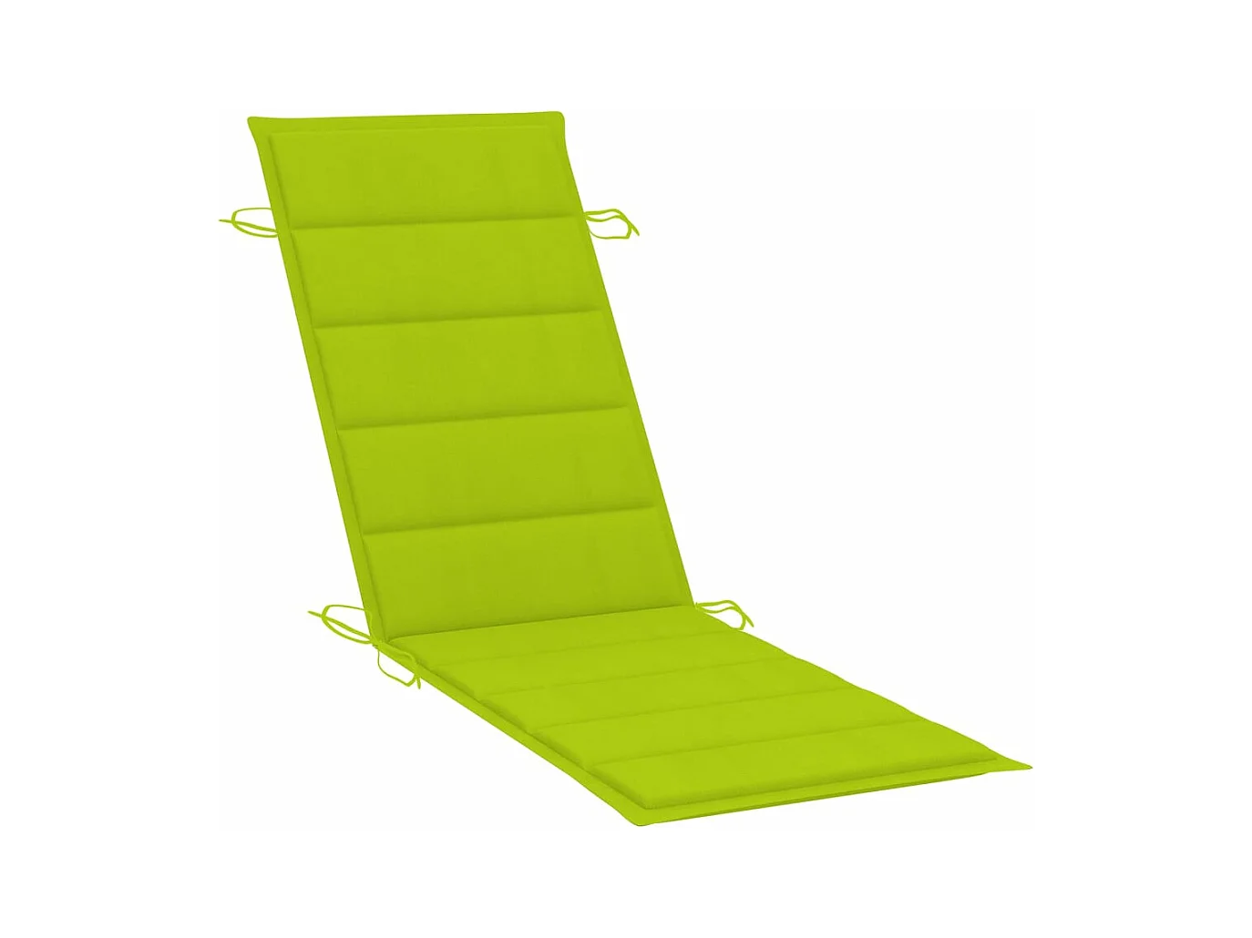 Chaise longue de jardin avec table et coussin Bois d'acacia
