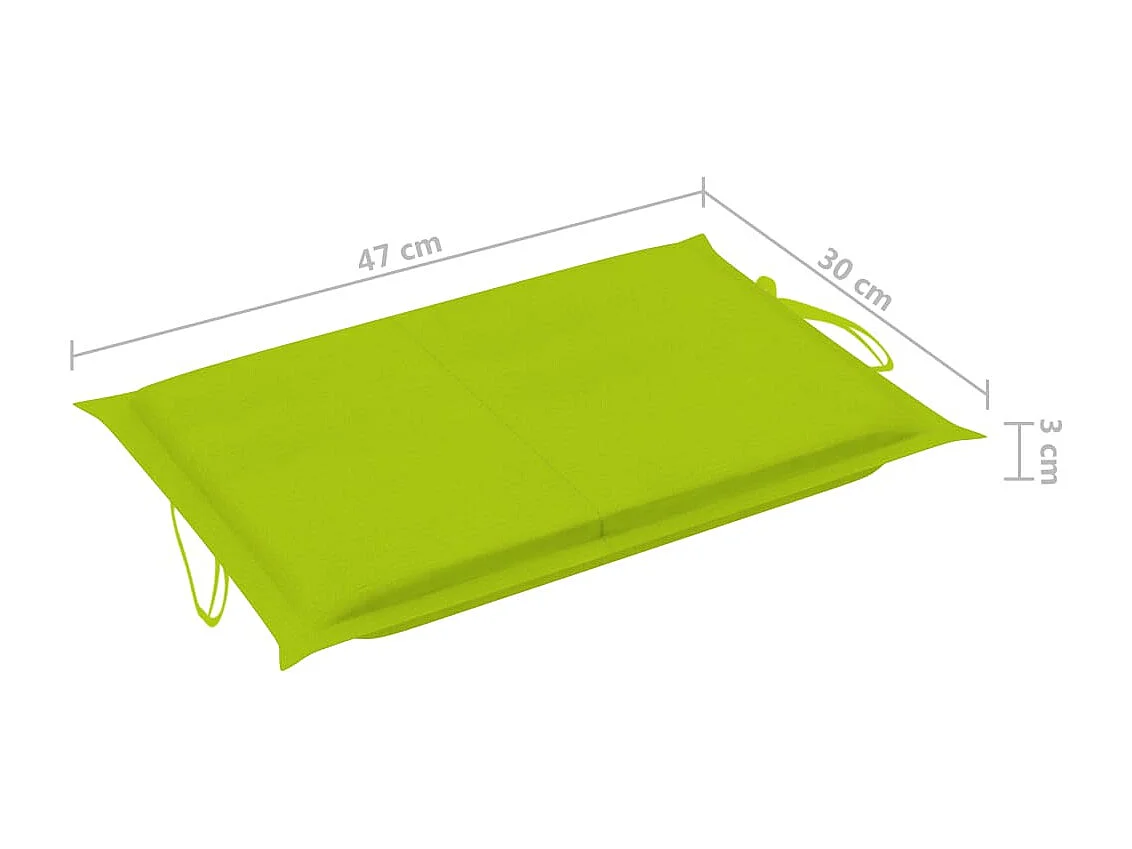 Chaise longue de jardin avec table et coussin Bois d'acacia