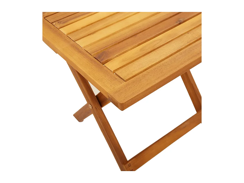 Set di 2 sedie a sdraio con tavolo nero in legno massello di acacia