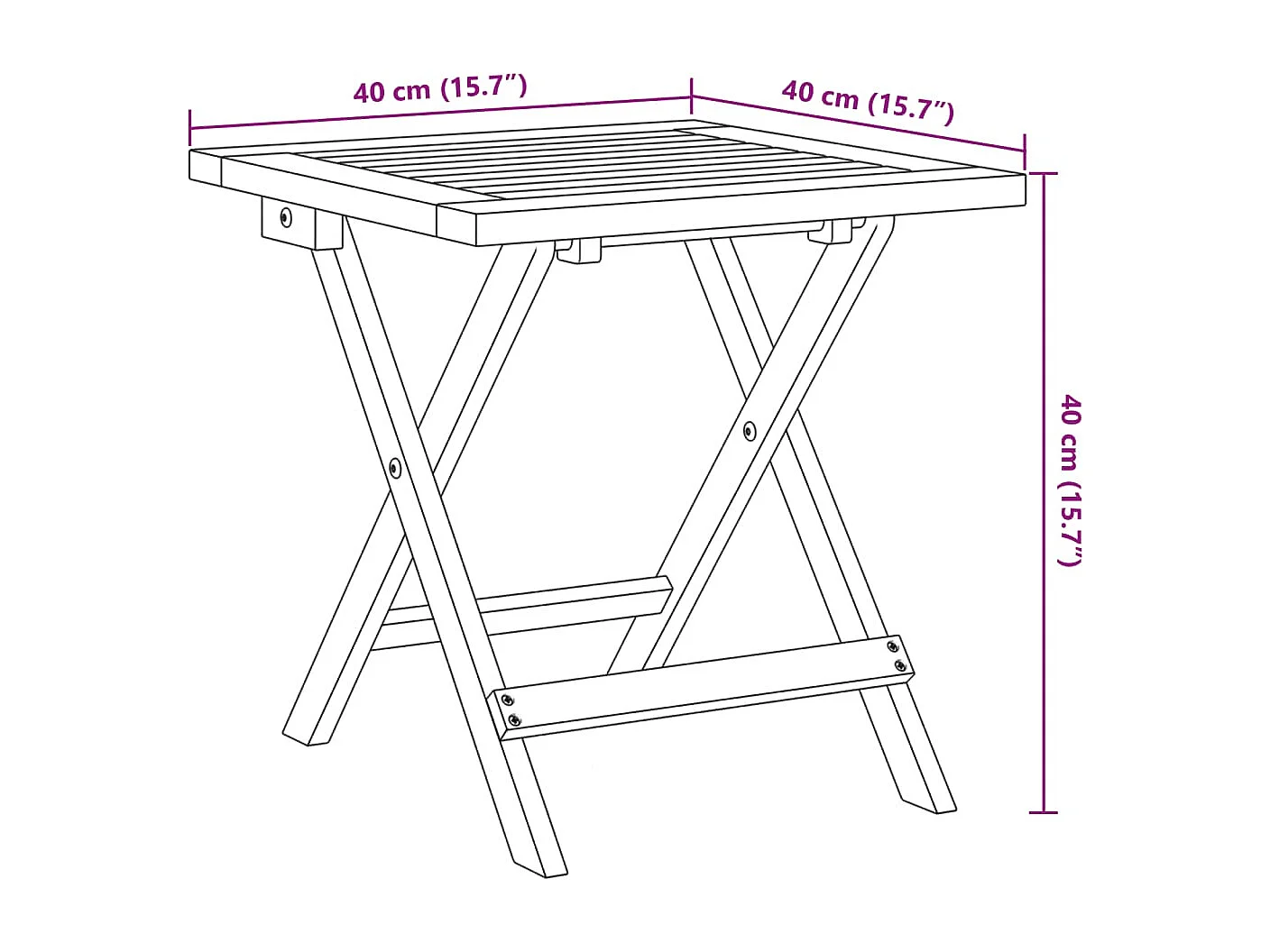 Liegestühle im 2er-Set mit schwarzem Tisch aus massivem Akazienholz