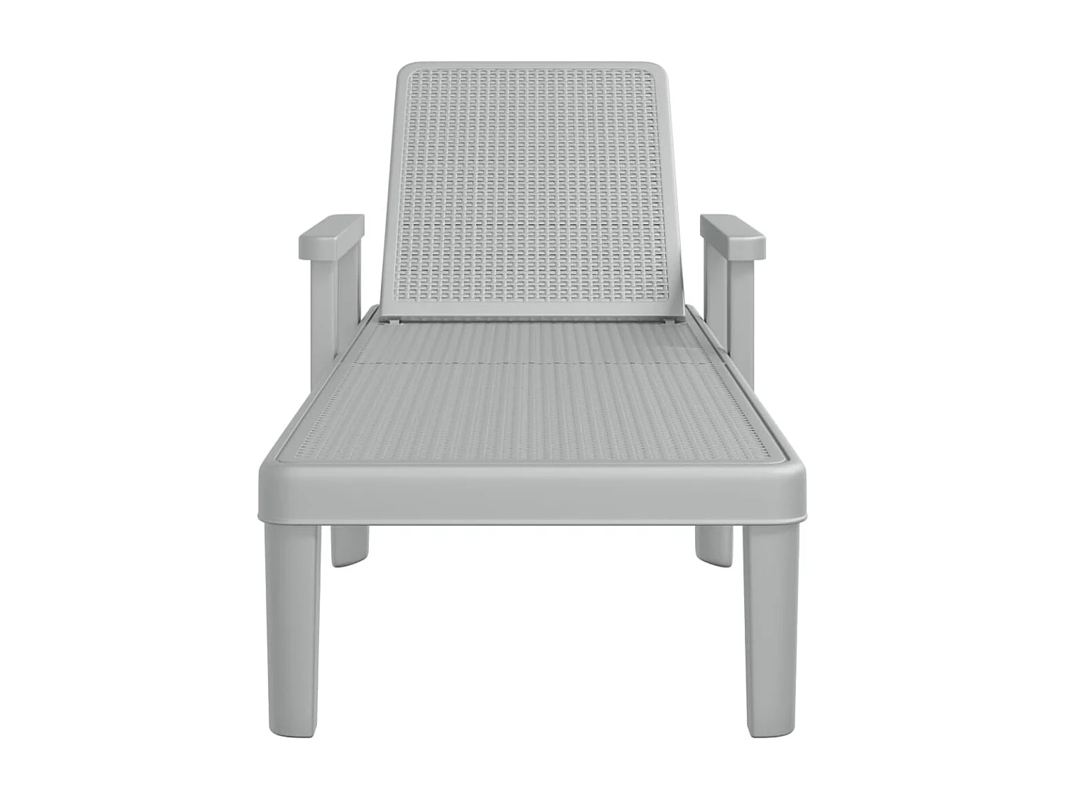 Chaise longue réglable en hauteur à 4 positions polypropylène