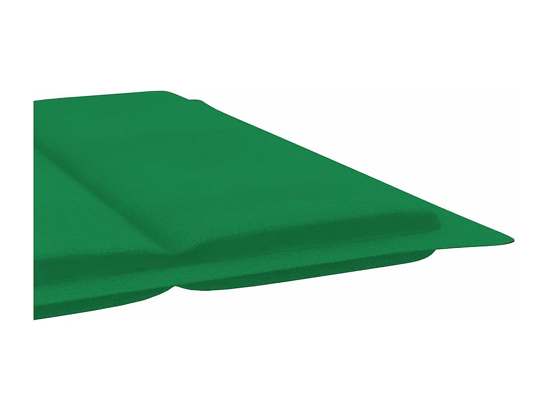 Chaise longue de jardin avec coussin Bois d'acacia solide