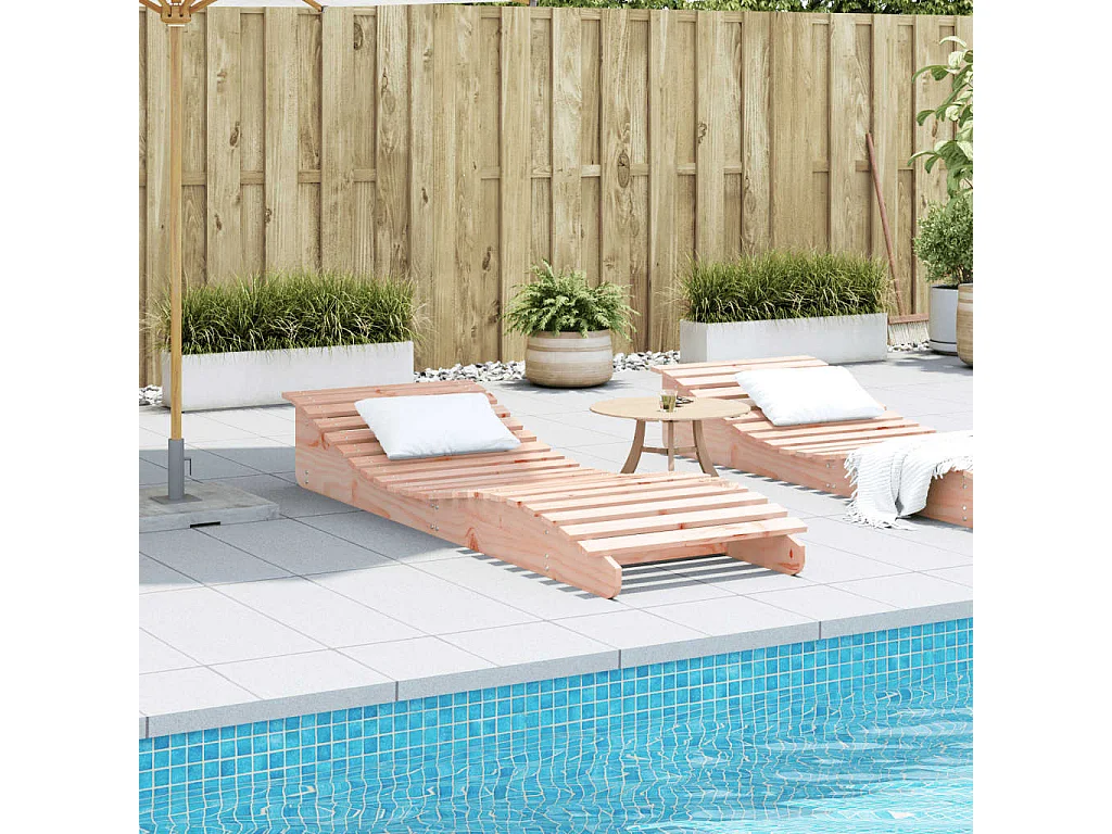 Loungesessel 205x70x31,5 cm aus massivem Douglasienholz