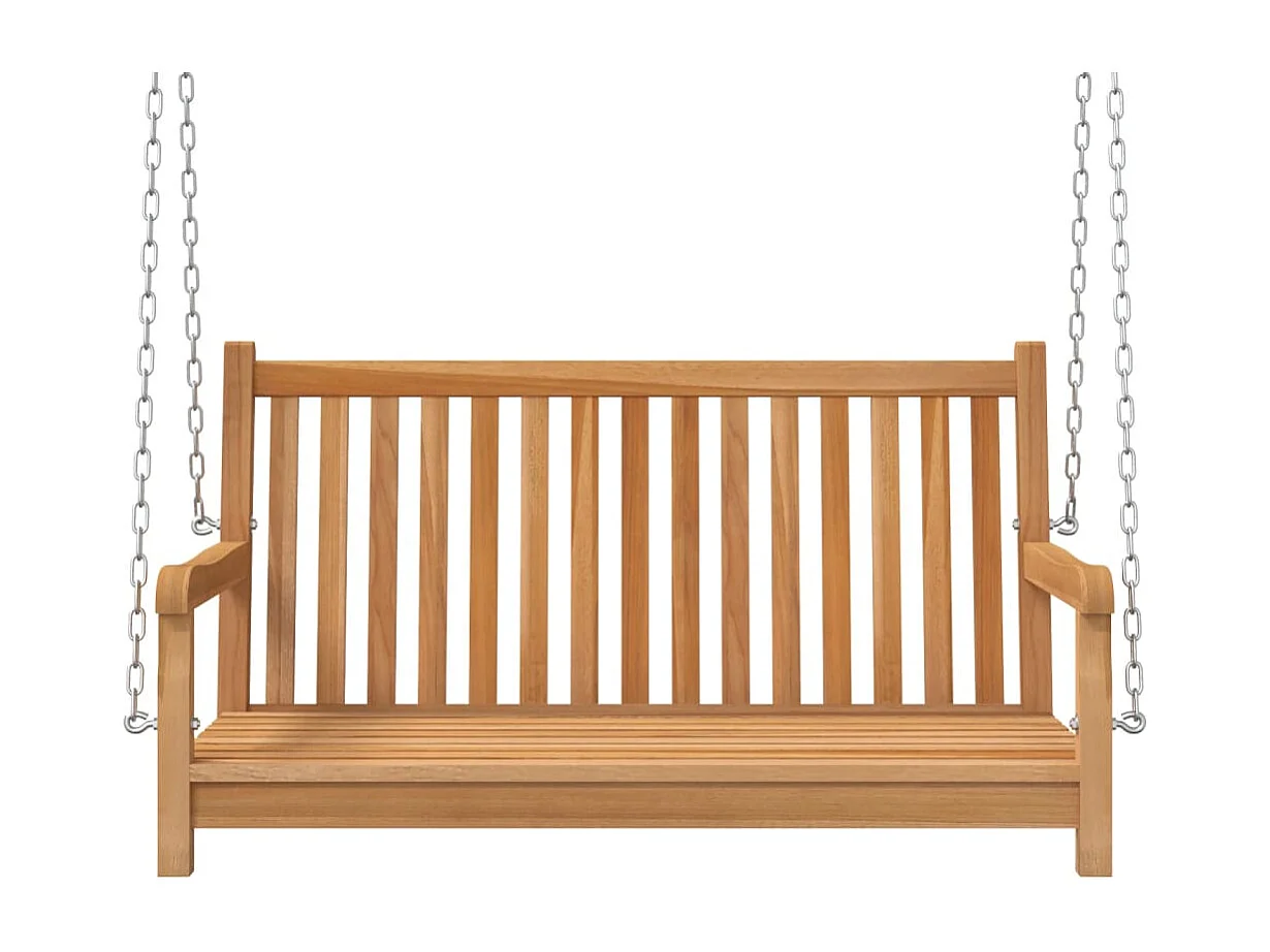 Balancelle Bois de teck massif 114x60x64 cm