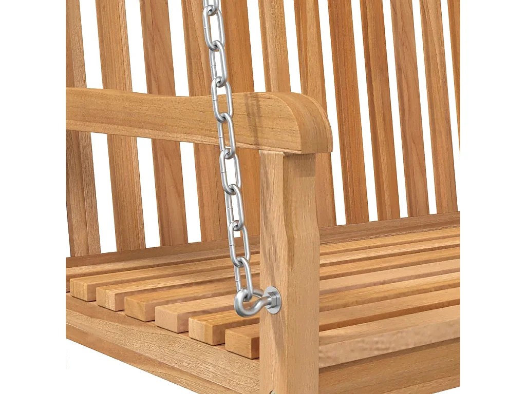 Balancelle Bois de teck massif 114x60x64 cm