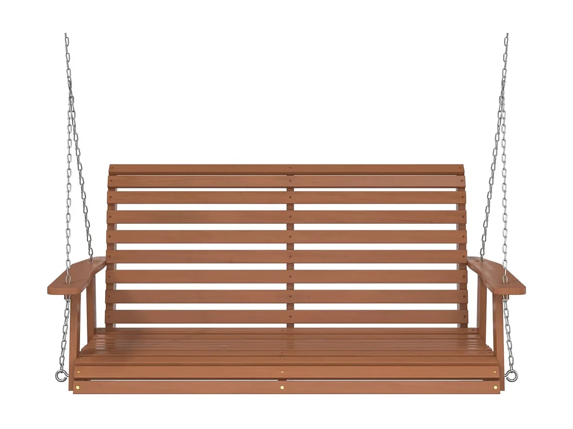 Gartenschaukelbank mit Metallketten aus massivem Tannenholz