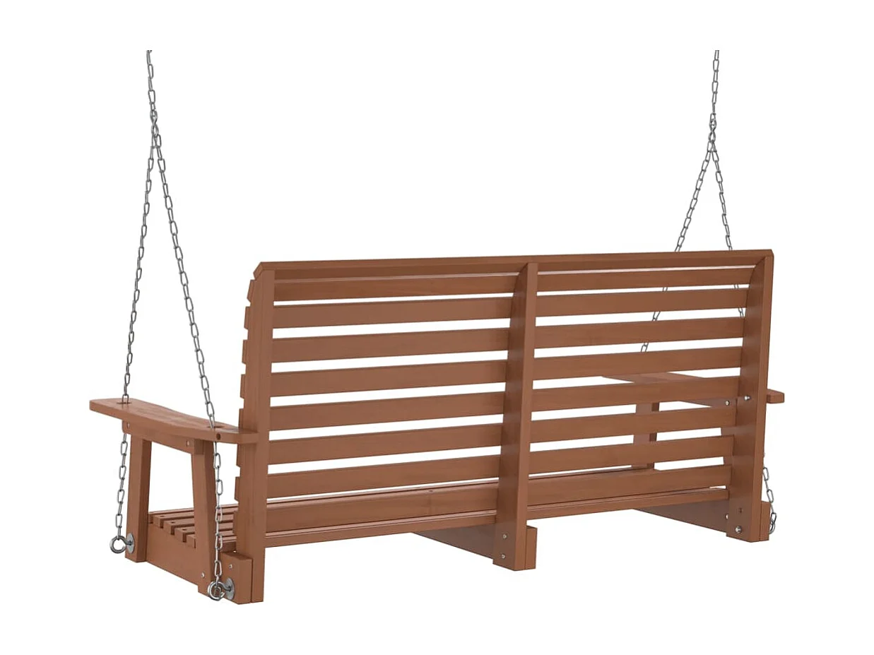 Gartenschaukelbank mit Metallketten aus massivem Tannenholz