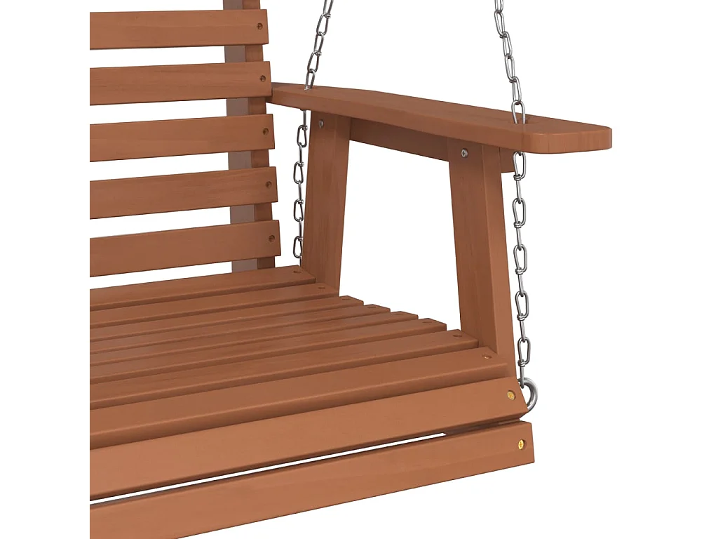 Gartenschaukelbank mit Metallketten aus massivem Tannenholz