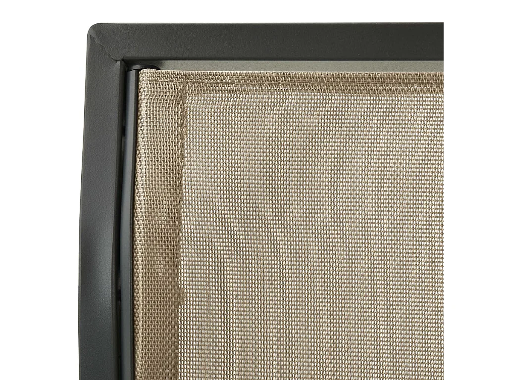 Balancelle de jardin avec baldaquin Anthracite et sable