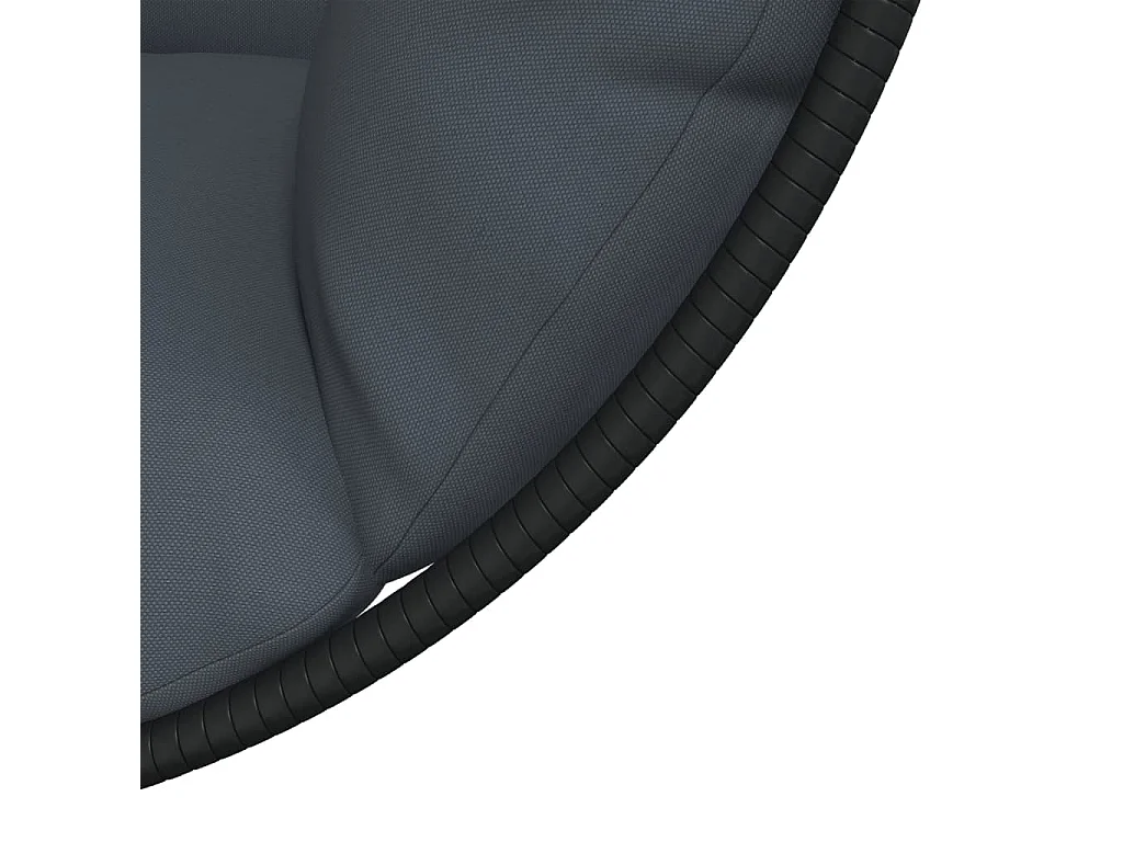 Chaise suspendue en forme d'œuf avec support anthracite