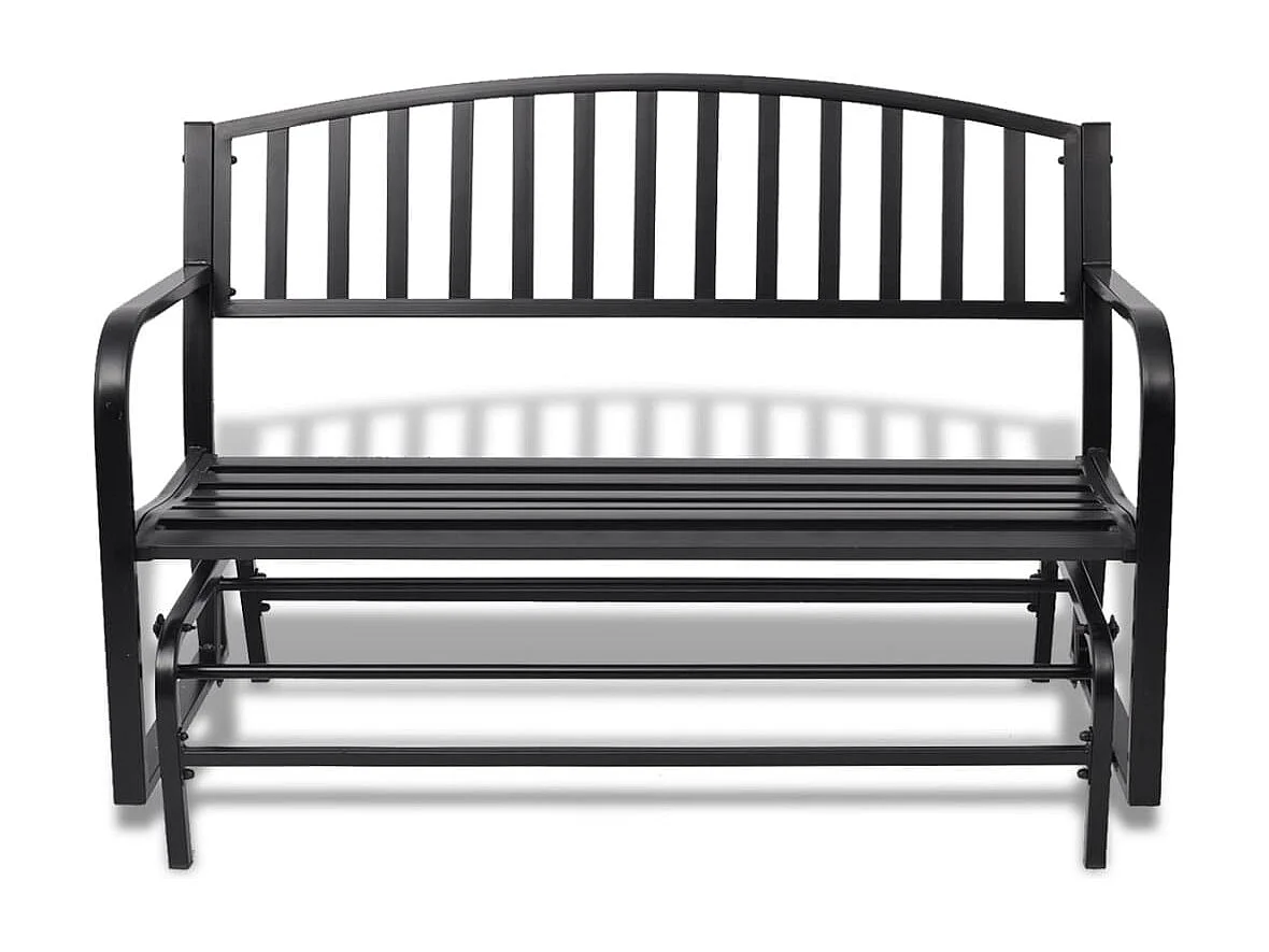 Banc balançoire noir acier