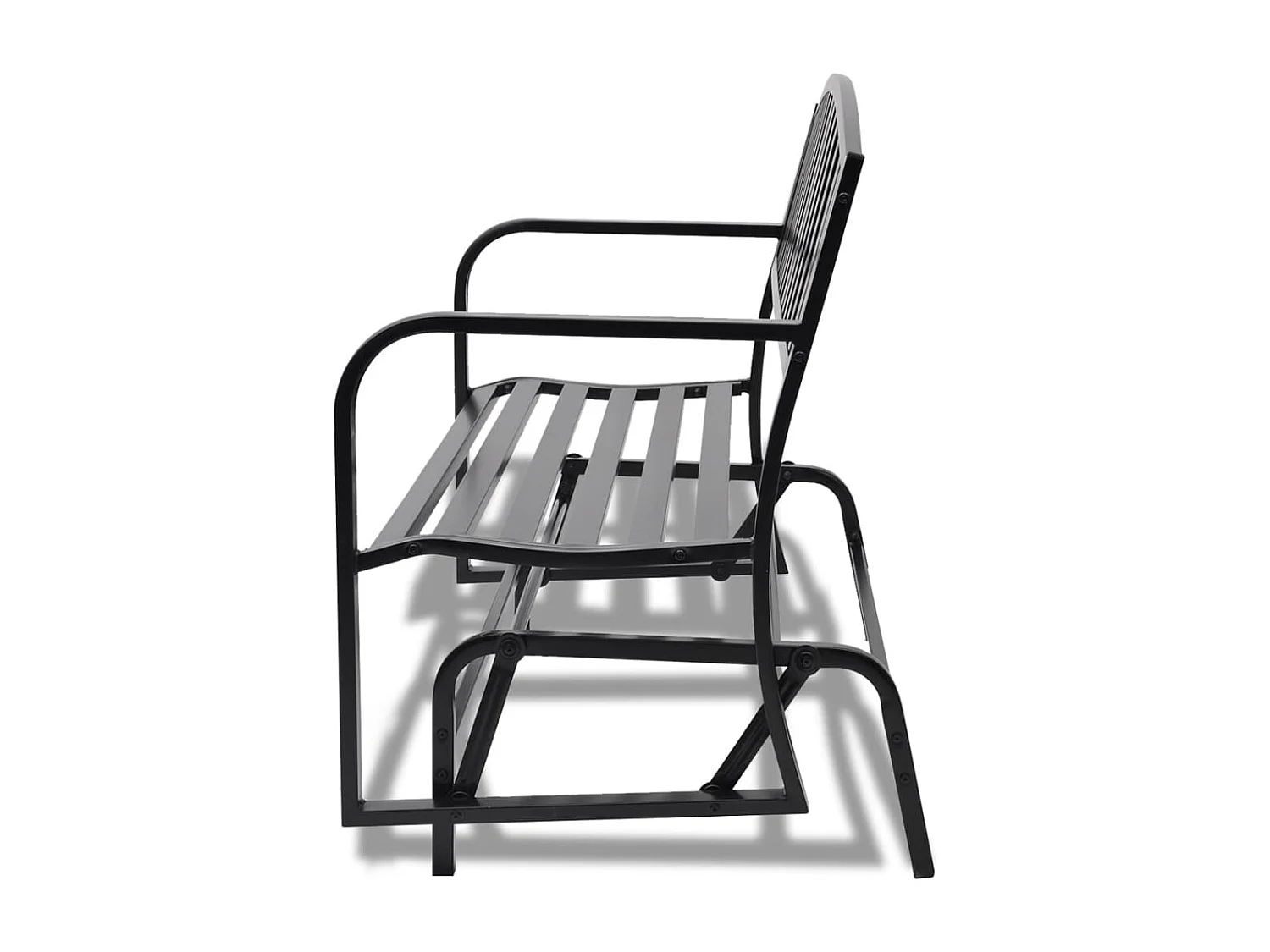 Banc balançoire noir acier