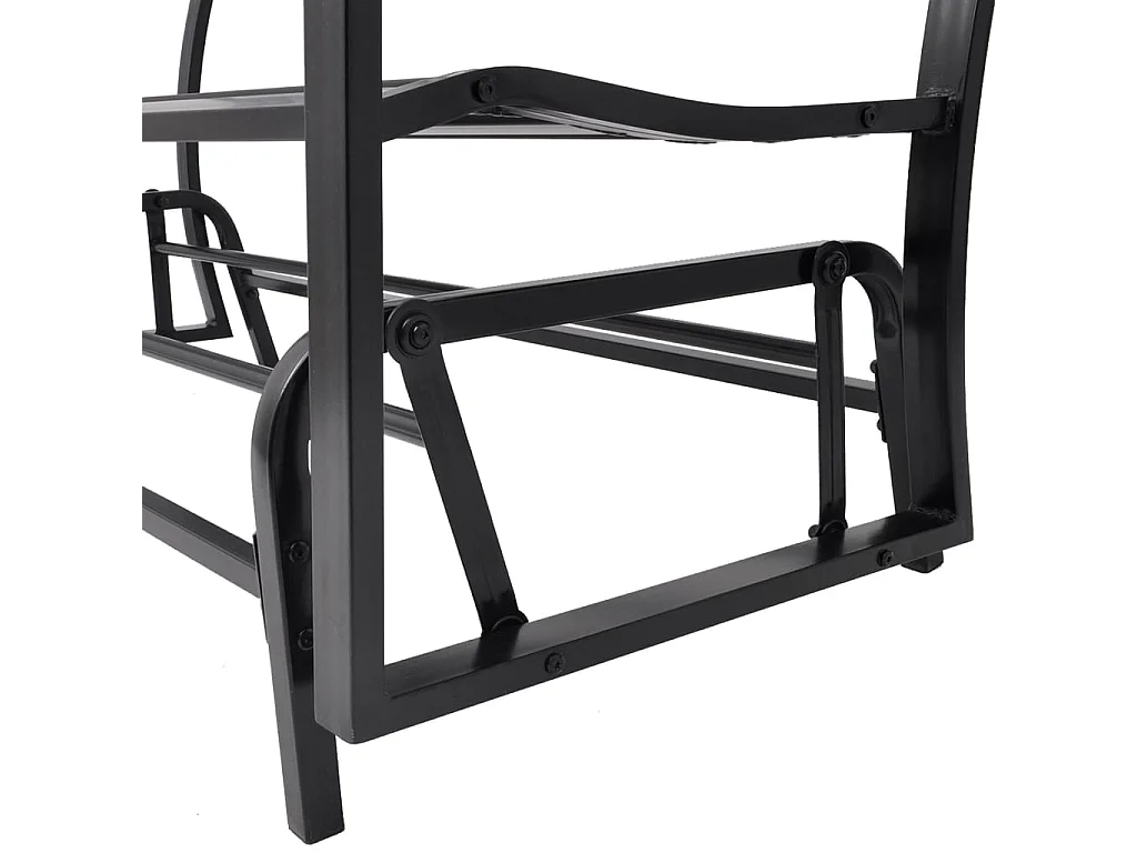 Banc balançoire noir acier