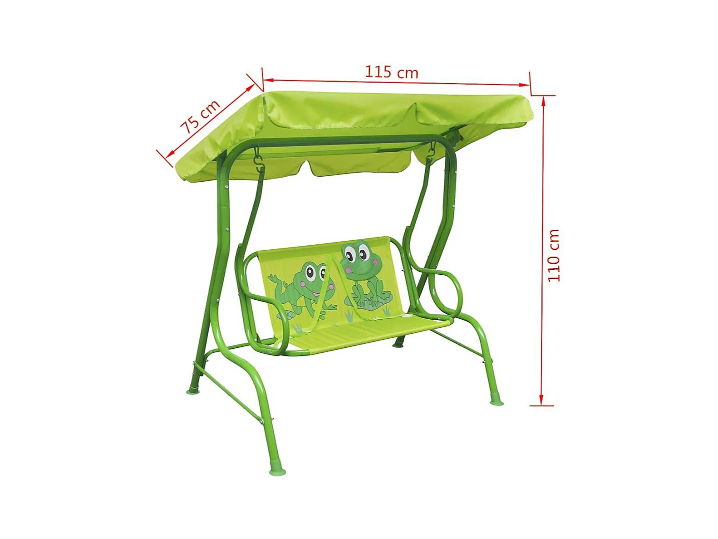 Siège balançoire pour enfants vert