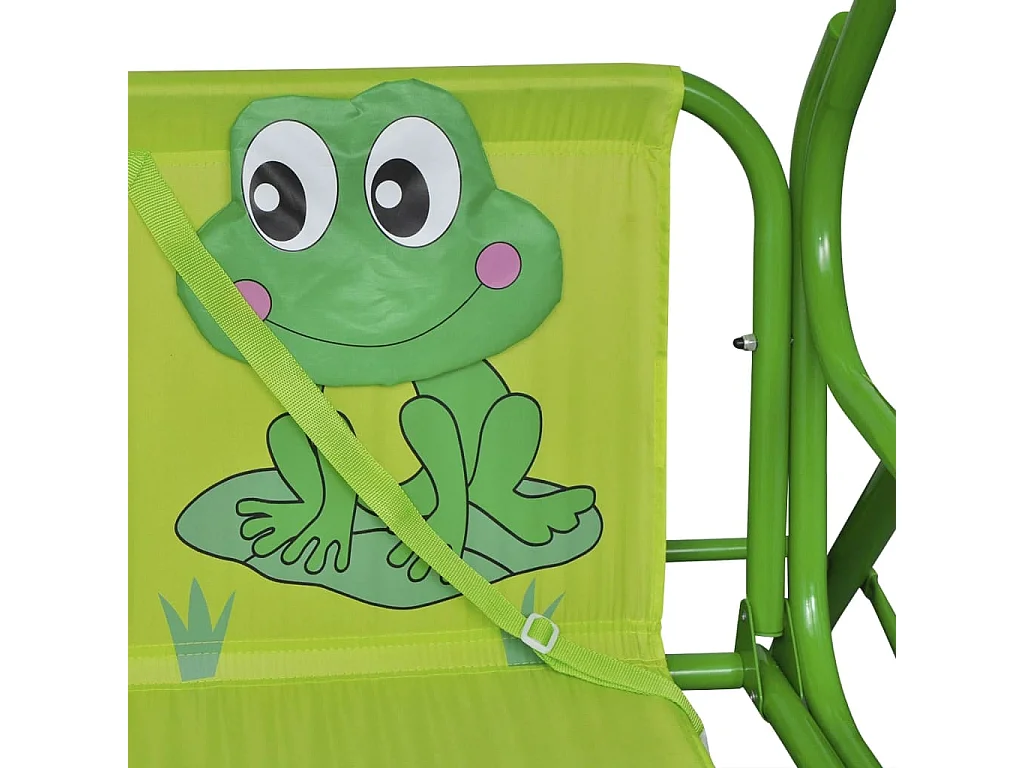 Cadeira de balanço infantil verde