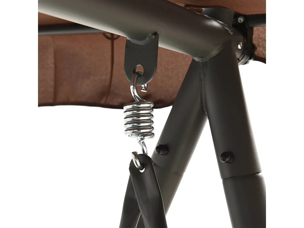 Balancelle convertible d'extérieur avec auvent Café