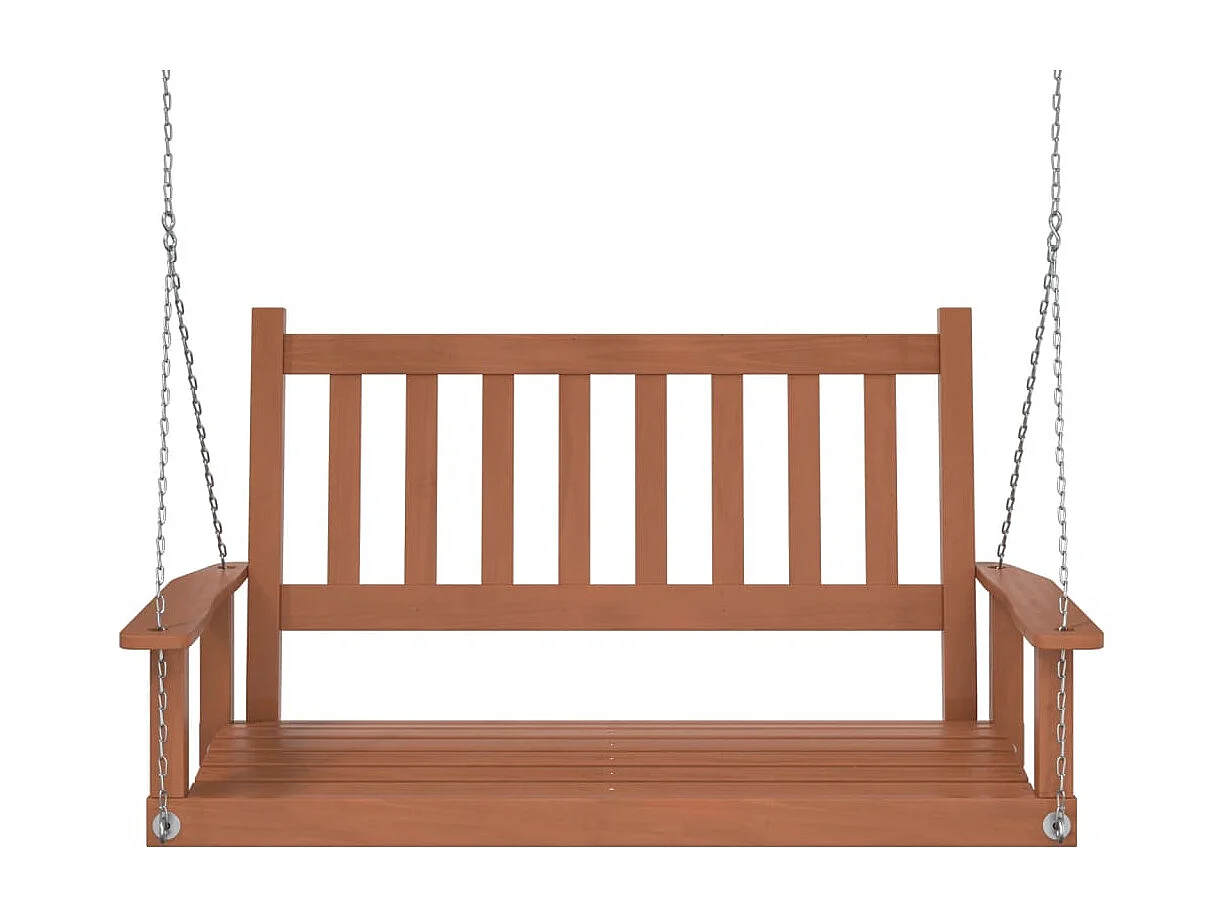 Gartenschaukelbank mit Metallketten aus massivem Tannenholz
