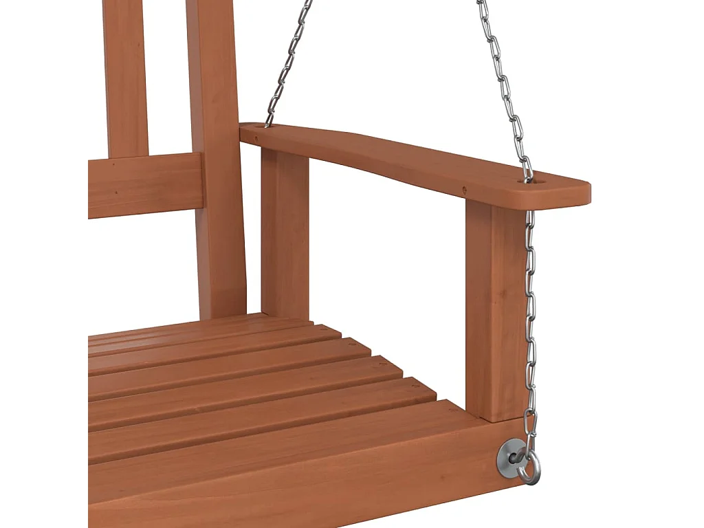 Gartenschaukelbank mit Metallketten aus massivem Tannenholz