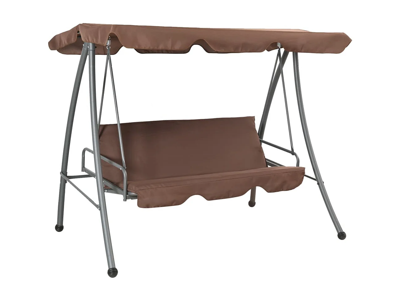 Balancelle d'extérieur avec auvent Couleur café