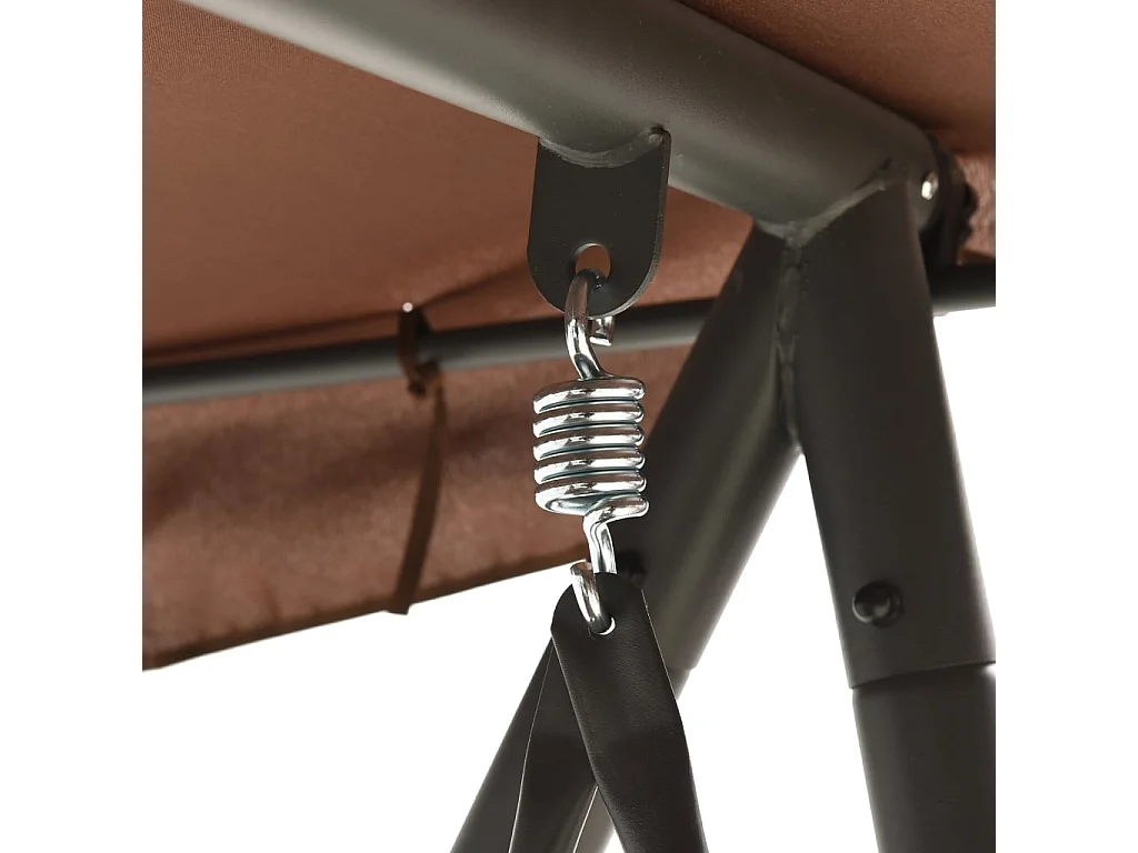 Balancelle d'extérieur avec auvent Couleur café