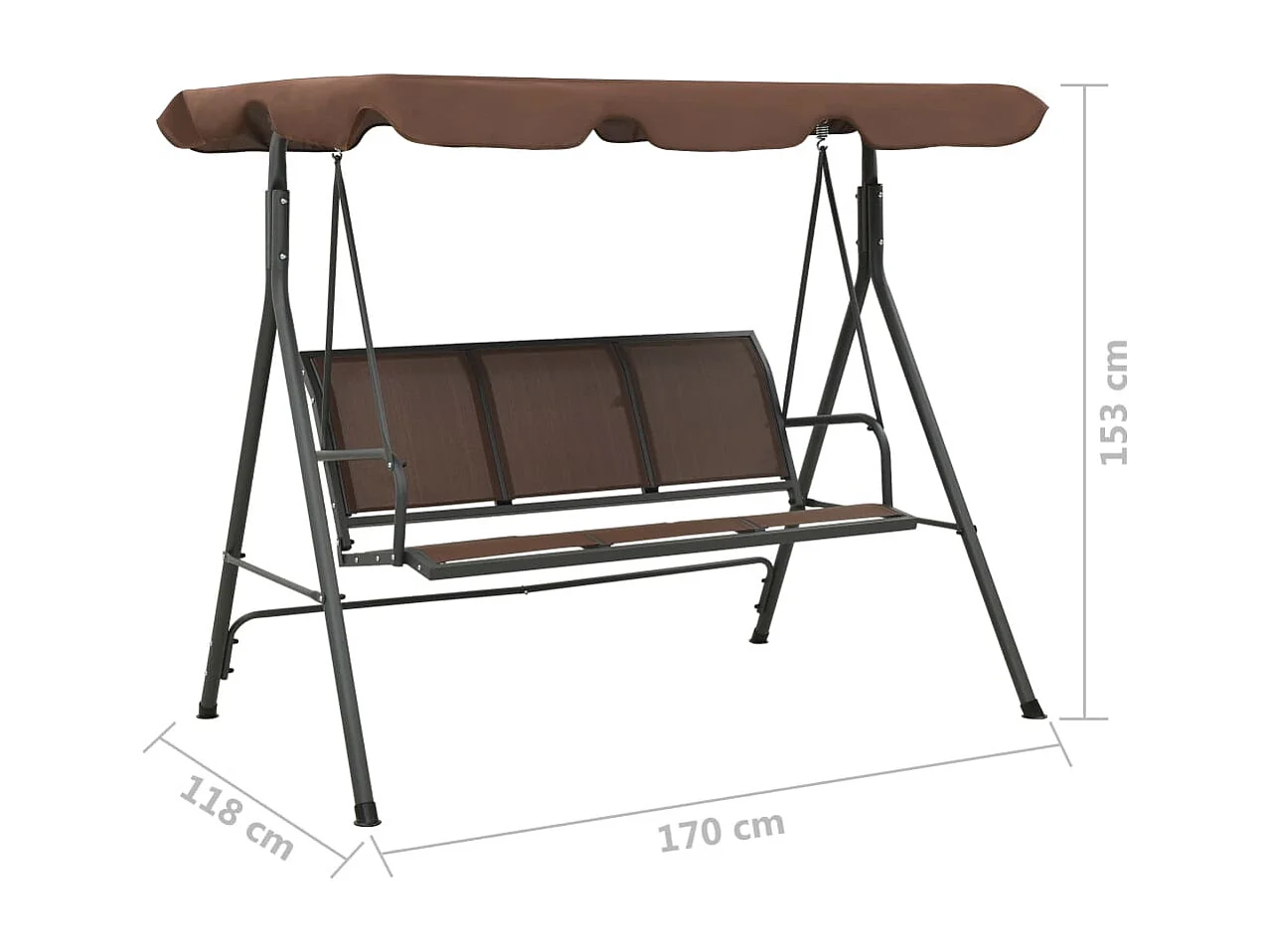 Altalena da giardino con tenda Café