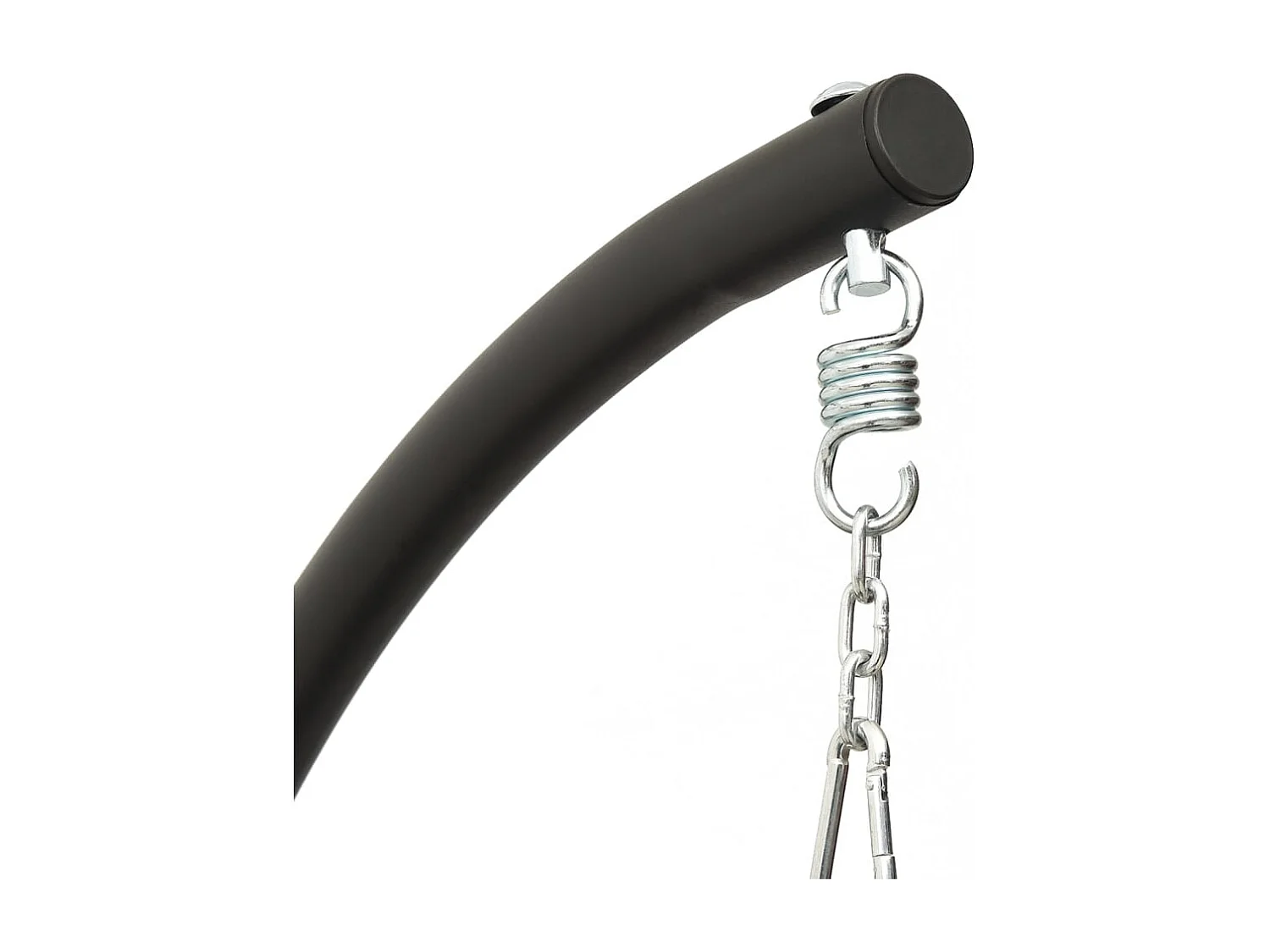 Cuscino per dondolo da giardino in tessuto Oxford grigio scuro/acciaio